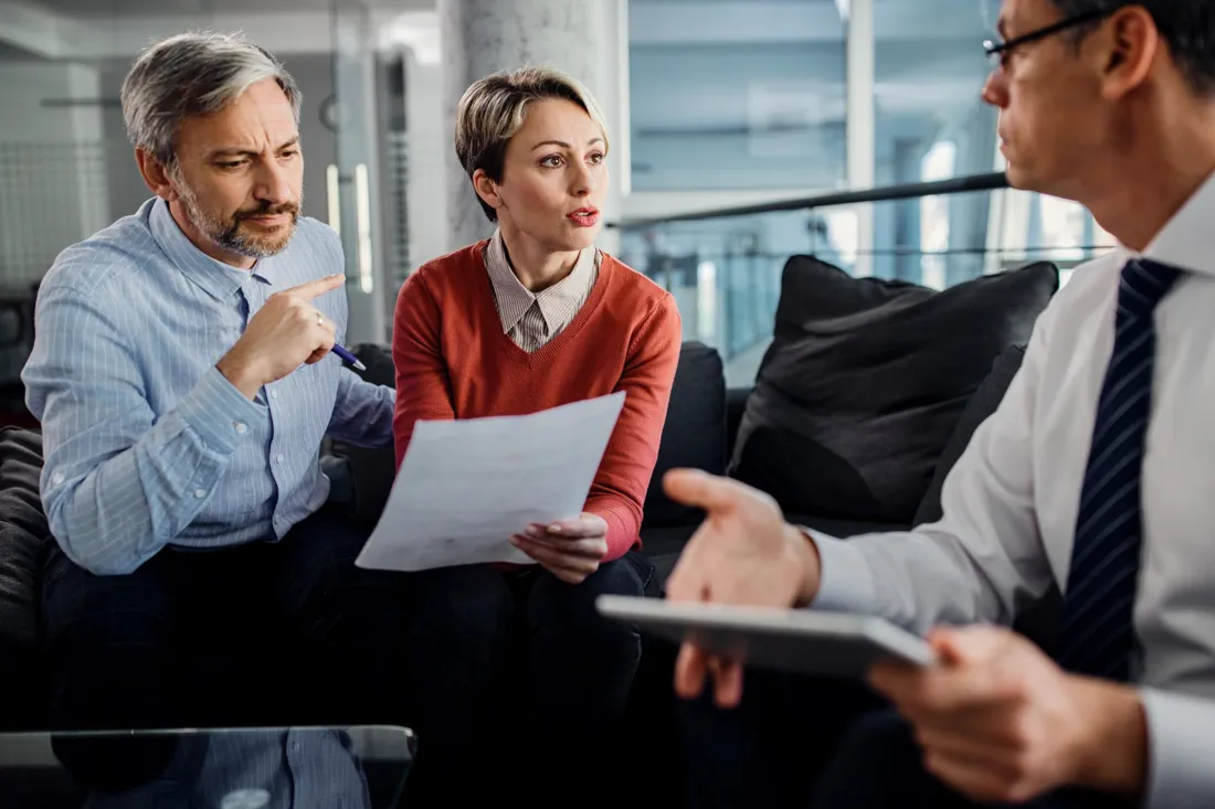 Client consultation in a Melbourne professional office